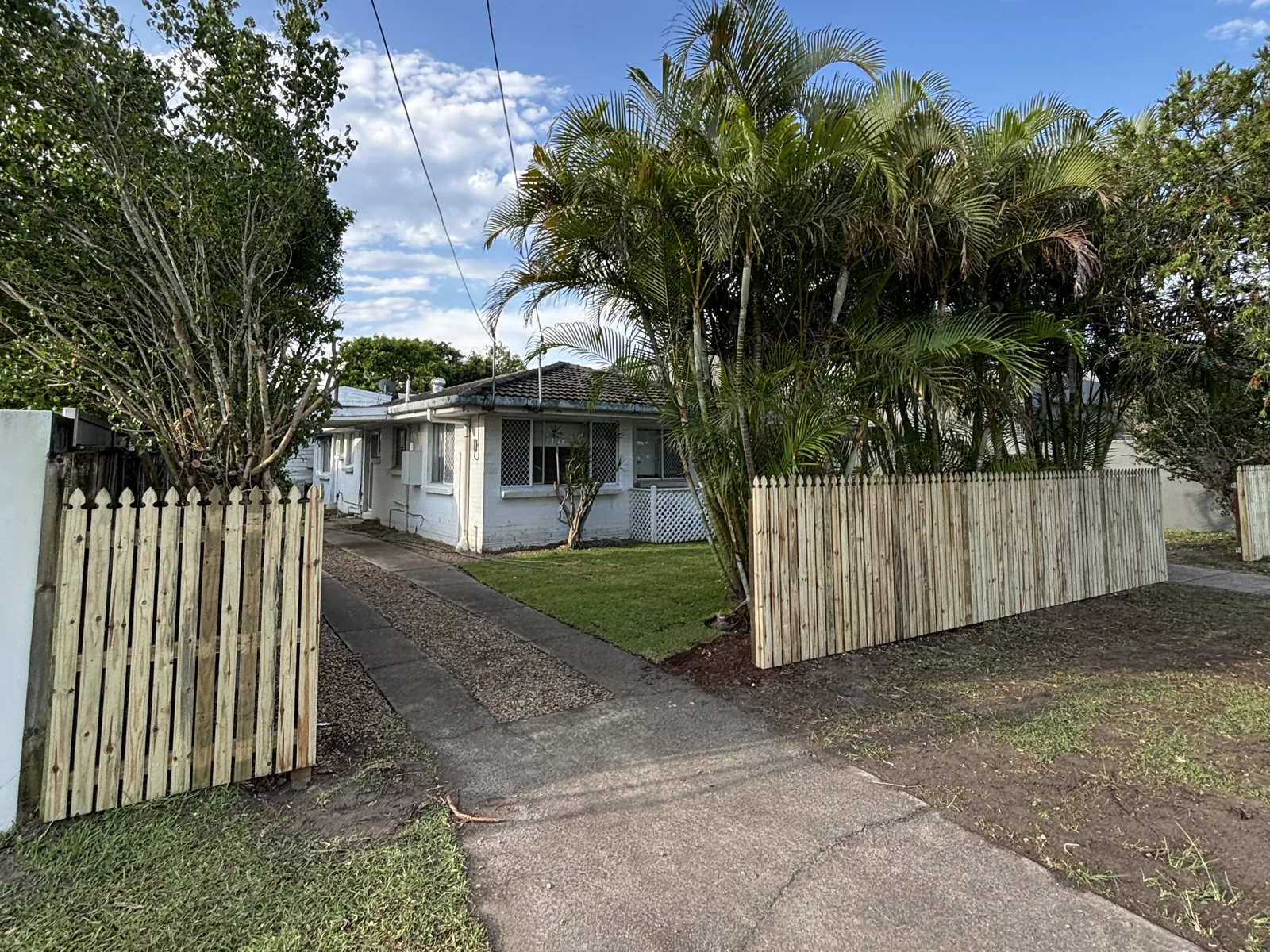 Picket fence and gate